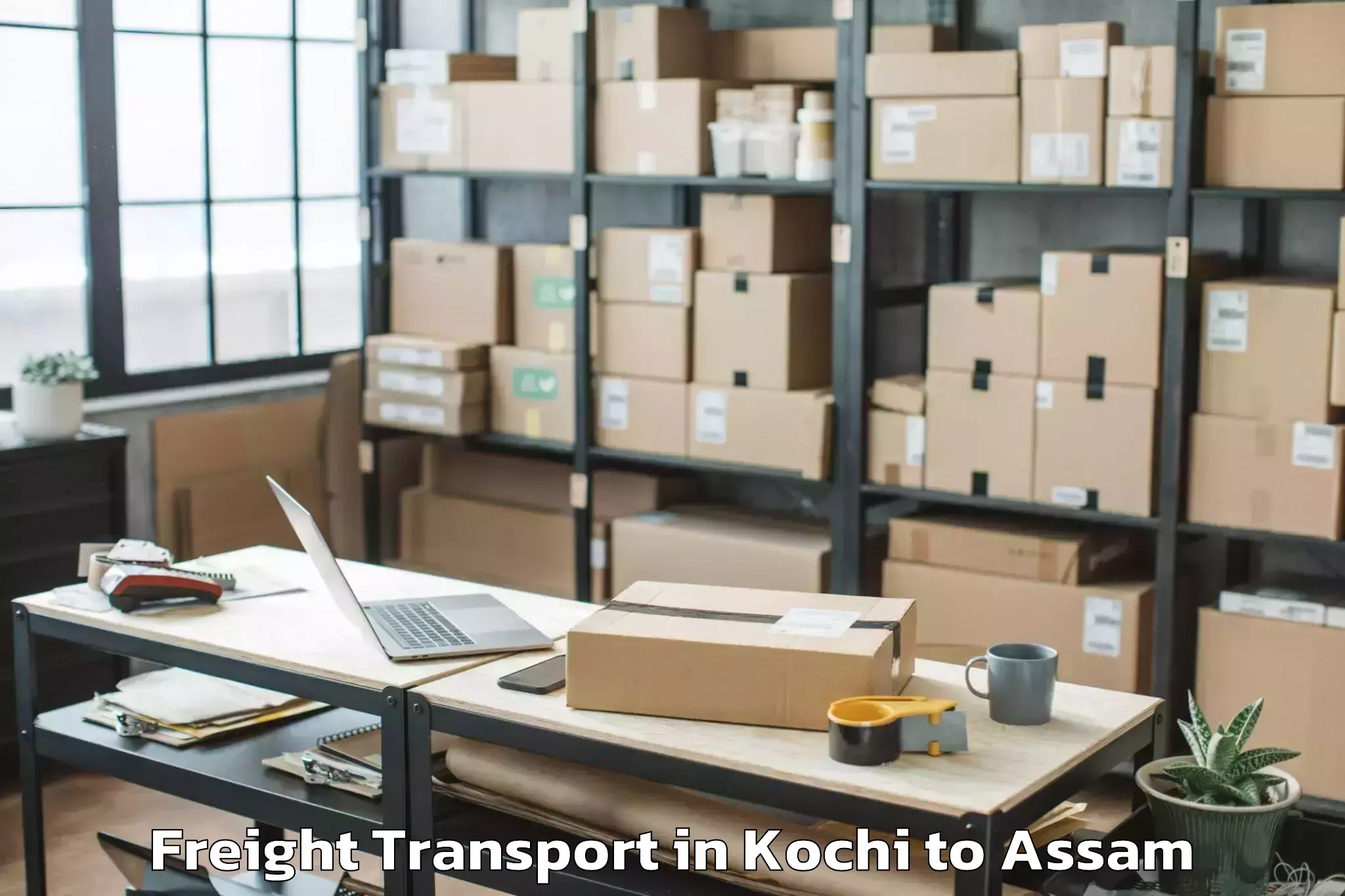 Discover Kochi to Sipajhar Freight Transport